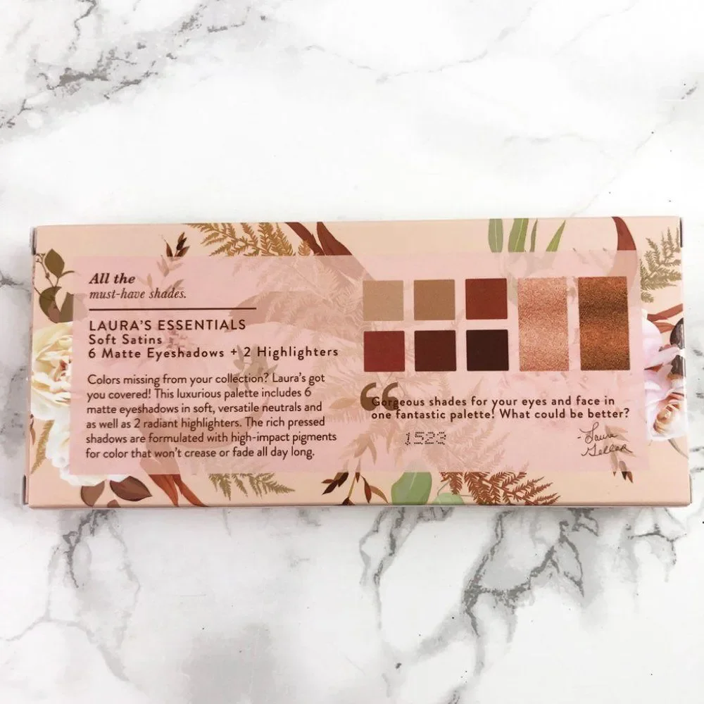NIB Laura Geller Laura's Essentials Soft Satins Eyeshadow & Highlighter Palette